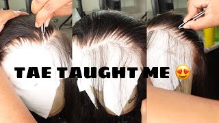 HOW TO PLUCK LIKE ARROGANT TAE EXClUSIVE TIPS from his master class Tinashe hair [upl. by Moraj456]