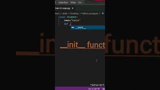 init function use in OOPS  object oriented programming using init function oop [upl. by Ahsemal]