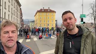 Die KLIMACHAOTEN der quotDÜMMSTEN Generationquot blockieren bei der Ottoburg des Verkehr [upl. by Namso]