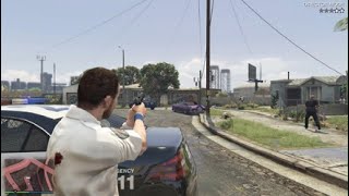 GTA 5 Police vs ballas 2 [upl. by Lennaj]