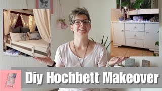 Hochbett Makeover  Diy Betthimmel  Kommode gestalten und einräumen [upl. by Lorenz436]