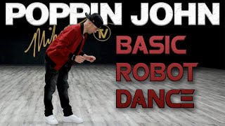 Basic Robot Dance Dance Moves Tutorials Poppin John  MihranTVMIHRANKSTUDIOS [upl. by Marci]