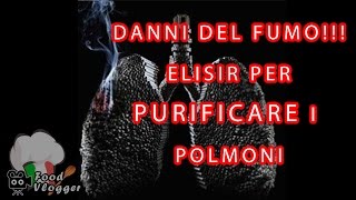 Elisir medicinale fai da te per pulire i polmoni dei FUMATORI  FoodVlogger [upl. by Ekram]