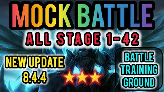 Mock Battle Summoners War Updated 844 Battle Training Ground All Stages 1  42 [upl. by Aissilem129]