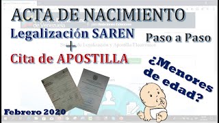 Legalización y Apostilla del Acta Nacimiento para Venezolanos [upl. by Teilo]