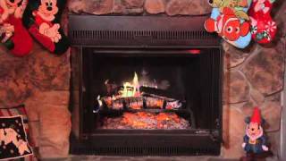 Disney Christmas Yule Log featuring special character guests [upl. by Mike]