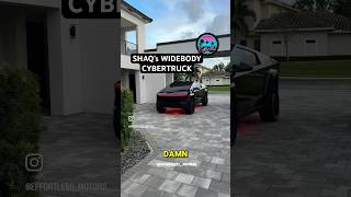 SHAQ GETS CUSTOM WIDEBODY CYBER TRUCK  trending shaq cybertruck tesla widebody viralshort [upl. by Anatlus]