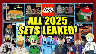 ALL LEGO 2025 SETS LEAKED Marvel Icons Star Wars Harry Potter Technic Disney  MORE [upl. by Grubb965]