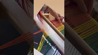 Warping a rigid heddle loom weaving warping rigidheddleloom handweaving rigidheddleweaving [upl. by Oiluj]