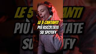 LE 5 CANTANTI PIÙ ASCOLTATE SU SPOTIFY🎵 [upl. by Tandie377]