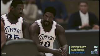 NBA2K24 MyLeague November 26th 1983 New Jersey Nets 103 vs San Diego Clippers 213 [upl. by Ahsirt172]