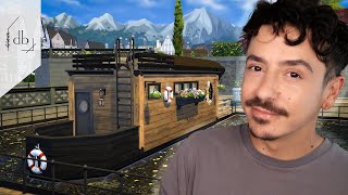 Building a TINY HOUSEBOAT  The Sims 4 [upl. by Karil]