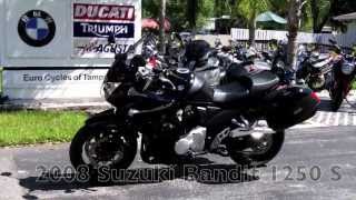 2008 Suzuki Bandit 1250 S Black at Euro Cycles of Tampa Bay [upl. by Ezarra]