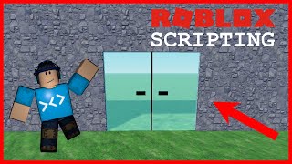 How to Make SLIDING DOORS in ROBLOX STUDIO [upl. by Lelah]