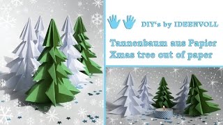 Tannenbaum aus Papier  Xmas tree out of paper [upl. by Aidole]