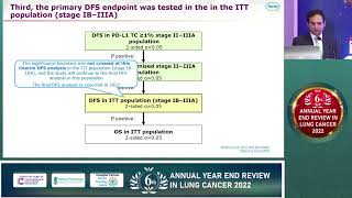 Dr Bhuvan  IMpower010 Adjuvant Atezolizumab after adjuvant chemotherapy in resected stage IB IIIA [upl. by Arok]