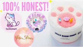 100 HONEST Famous  Underrated Instagram Slime Shop Review GlitterSlimes Package Unboxing [upl. by Mackenie]