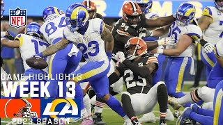 Cleveland Browns vs Los Angeles Rams  2023 Week 13 Game Highlights [upl. by Gretel39]