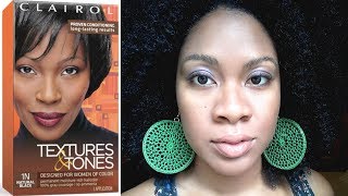 How I Color Using Clairol Textures and Tones Natural Black  Naturally Michy [upl. by Minda558]