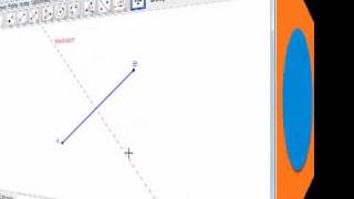 GeoGebra Mediatriz de un segmento [upl. by Notxap]