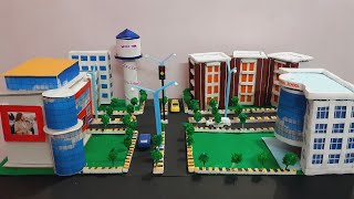 Modern City model for Science Exhibition  Smart City Model Kaise Banaen  How to make model of city [upl. by Vaclava]