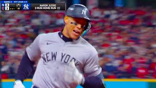 Aaron Judge Game Tying Home Run in 8th Inning  Yankees vs Guardians 2024 MLB ALCS Game 3 Highlights [upl. by Yrelbmik700]