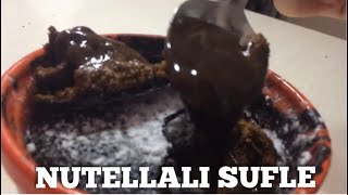 Nutellalı Sufle Tarifi  çok kolay  akışkan çikolata garantisi ile [upl. by Oiramed]