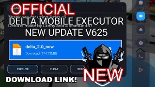 NEW Delta Executor V625 Official Updated Released  Download Link  Roblox Delta Mobile Executor [upl. by Eikcir]