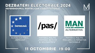 Dezbateri electorale 2024 Referendumul Republican Constituțional11102024 [upl. by Asaret]