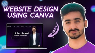 😎How to design RESPONSIVE WEBSITE IN CANVA 😎 Canva Website Design Tutorial 2022 [upl. by Sirak395]