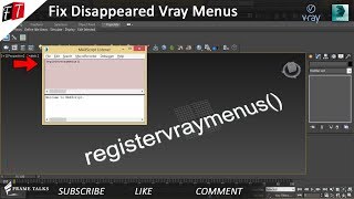 3DS Max Vray menus disappeared [upl. by Cawley]