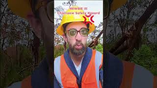 Newbie and chainsaw fails fail construction adamrose workers [upl. by Dlaner]