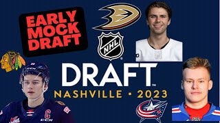 2023 NHL ENTRY DRAFT Ange’s Mock Draft NHL Predictions  EARLY LOOK [upl. by Morgan]