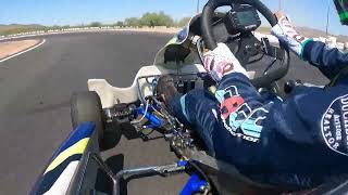 Mason Duchesnes first time driving a shifter kart  PKRA [upl. by Mychael907]