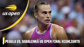 Jessica Pegula vs Aryna Sabalenka FULL MATCH HIGHLIGHTS 🎾  2024 US Open [upl. by Enyrhtak]