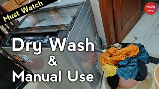 Panasonic Top Load Washing Machine Dry Wash  Demo Washing Machine Manual Use  Multi Info [upl. by Enitsirk]