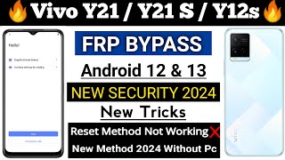 All Vivo New Security Frp Bypass 2024 Android 1213 Reset Option Not Working No Pc No Gmail Login [upl. by Meelak]