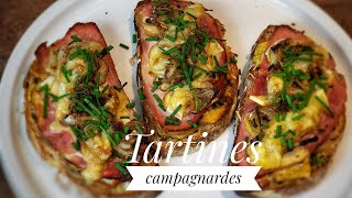 RECETTE TARTINES CAMPAGNARDES amp GOURMANDES [upl. by Adnahc]