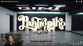 BINI ‘Pantropiko’ Dance Practice honest reaction video wait til the end dap me up brooo [upl. by Creedon]