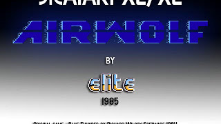 Atari XLXE  Airwolf Elite 1985 [upl. by Hagep]