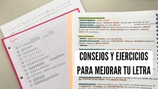 CONSEJOS Y EJERCICIOS PARA MEJORAR TU LETRA [upl. by Yi958]