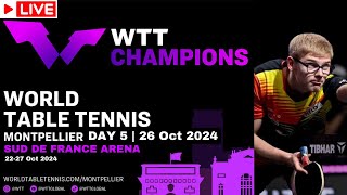 LIVE  WTT CHAMPIONS MONTPELLIER 2024  DAY 5 [upl. by Nalhsa]