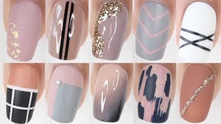 100 EASY nail ideas  HUGE nail art compilation [upl. by Sualkcin]