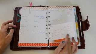 Flip Through of My Red Franklin Covey Planner [upl. by Goto]