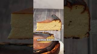 SERNIK BASKIJSKI 🍰 coocharz sernik sernikbaskijski przepis jedzenie ciasto shorts [upl. by Negrom]