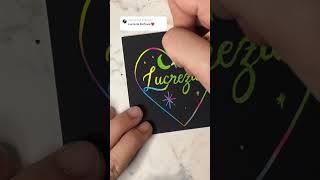 Lucrezia 🎨💖 nameartvideo nameartsworld arttutorial letteringart lettering [upl. by Zebulon]