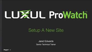 ProWatch  Setup New Site [upl. by Cirtap116]