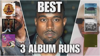 The BEST 3 Album Runs in Rap History… [upl. by Fruma]