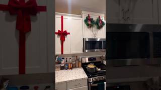 DIY CHRISTMAS CABINETS PART TWO HOME DECOR WREATHS christmas diychristmasdecor [upl. by Htiek]