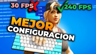 LA MEJOR CONFIGURACION de fortnite😱 mejores apps para OptimizarMayor RENDIMIENTO y SENSIBILIDAD [upl. by Creight201]